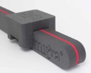 BackMitra Antraciet-Rood met Kussen Antraciet