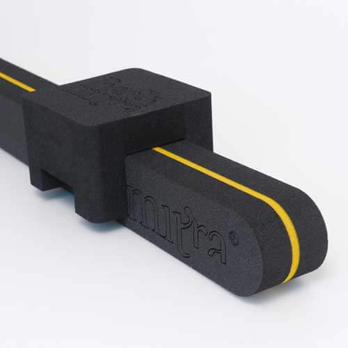 BackMitra Zwart~Geel + Kussen